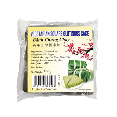 Vegetarian Square Glutinous Cake 500g (Frozen)