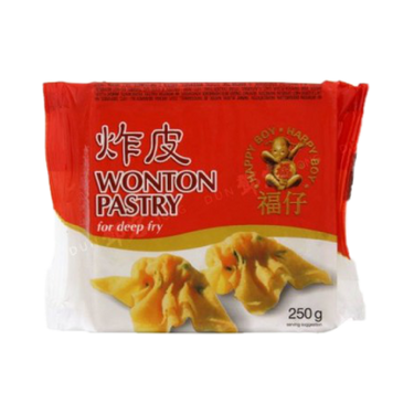 HAPPY BOY Wonton Pastry (Deep Fry) 250g (Frozen)