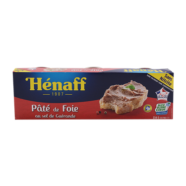 HENAFF Pate De Foie/ Pork Liver Pate (3 boxes 78g)