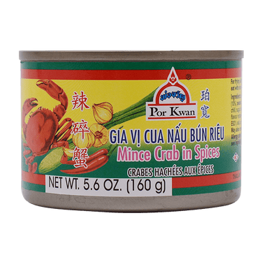 POR KWAN Minced Crab In Spices (Tin) 160g