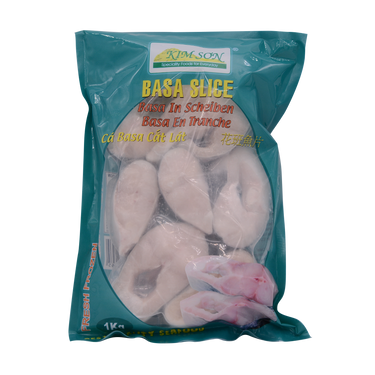 KIM SON Basa Slice (Mekong Catfish) 1kg (Frozen)