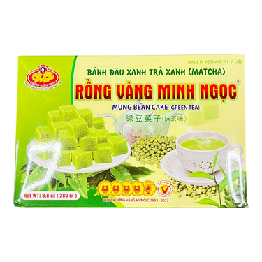 RONG VANG MINH NGOC Mung Bean Cake - Green Tea 280g (24pcs)