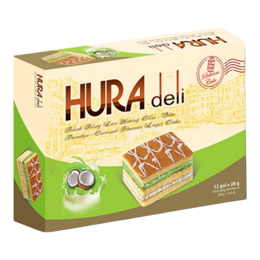 Hura Deli Coconut Pandan Sponge Cake 336g