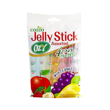 COZZO OZY Fruit Jelly Sticks-Assort Gr+Ma+Ap+Ly (12pcs) 240g