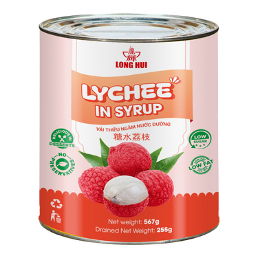 LONG HUI Lychee In Syrup 567g