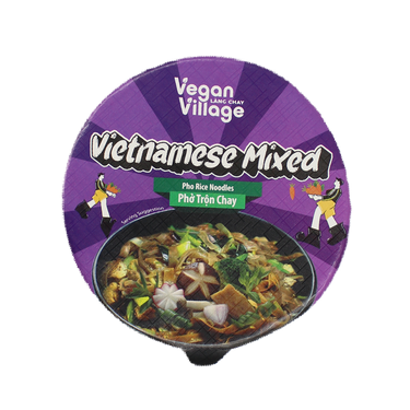 Vegan Village Vegetarian Vietnamese Mixed Pho Rice Noodles Bowl 70g