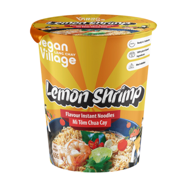 Vegan Village Lemon Shrimp Flavour Instant Noodles 65g