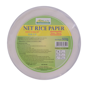 Kim Son Net Rice Paper 18cm 500g (Frozen)