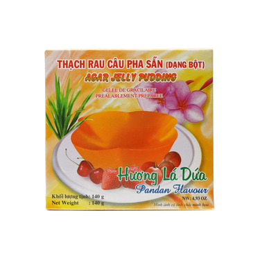 3K Agar Jelly Pudding Pandan Leaf Flavour 140g