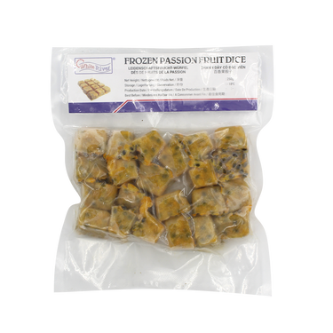 White River Frozen Passion Fruit Dice 250G (Frozen)